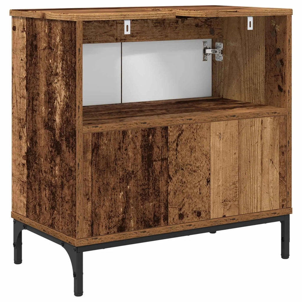 Armadio per Lavabo da Bagno Legno vecchio 60,5 x 33,5 x 61 cm 883422