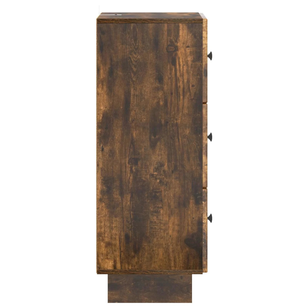Mobile con Cassetti Rovere Fumo 33 x 34,5 x 90 cm 893930