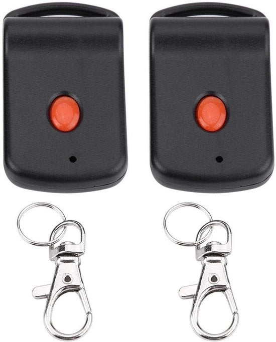 Comando a distanza per porte - Mini trasmettitore per garage - Alta qualità - Formato compatto - Adatto per porte di garage e auto - Incluso 2 ...