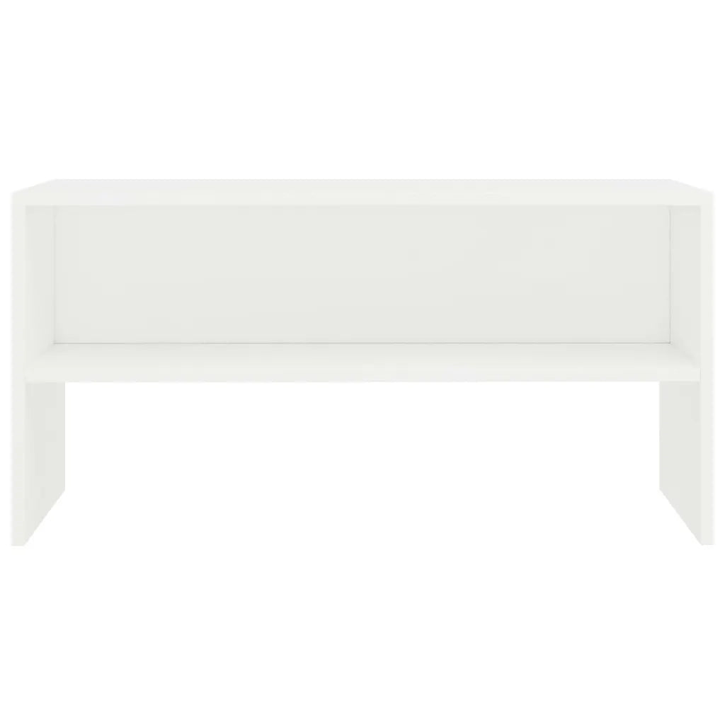 Mobile Porta TV Bianco 80x40x40 cm in Legno Multistrato 800054