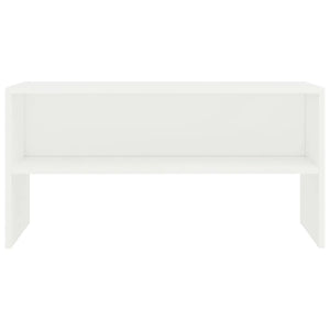 Mobile Porta TV Bianco 80x40x40 cm in Legno Multistrato 800054