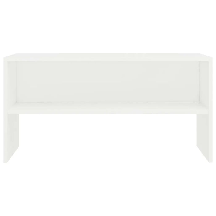 Mobile Porta TV Bianco 80x40x40 cm in Legno Multistrato 800054