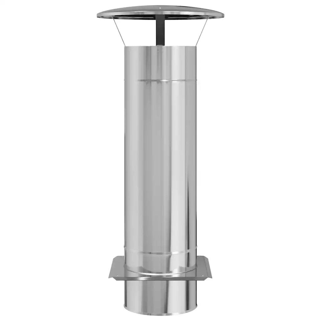 Estensione Camino Argento 35 x 35 x 82 cm Acciaio inossidabile CFW3698405