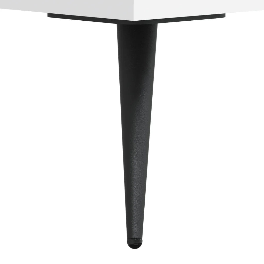 Comodino | Armadio da Notte | Mobiletto da notte Bianco 40x35x47,5 cm in Legno Multistrato