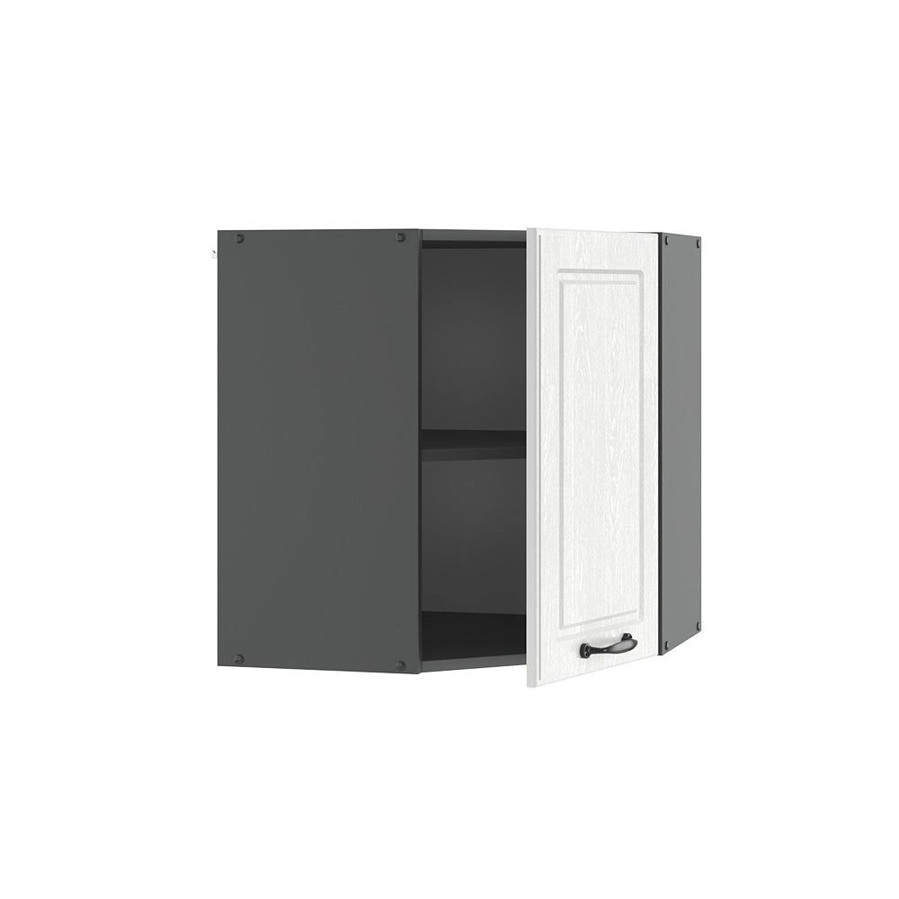 Vicco Mobile angolare da cucina Bianco casa di campagna 57 cm