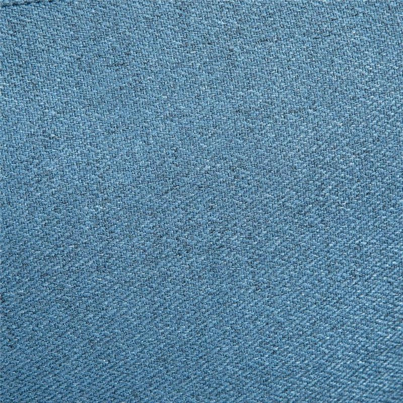 POLTRONA MODERNA CON SEDUTA IMBOTTITA E TESSUTO EFFETTO LINO, 76X68X80 CM, BLU