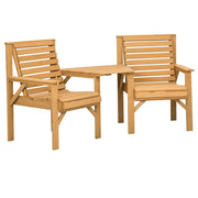 Set Bistrot 3 Pezzi Legno ¨C zephmum ¨C Marrone 90x90xH74