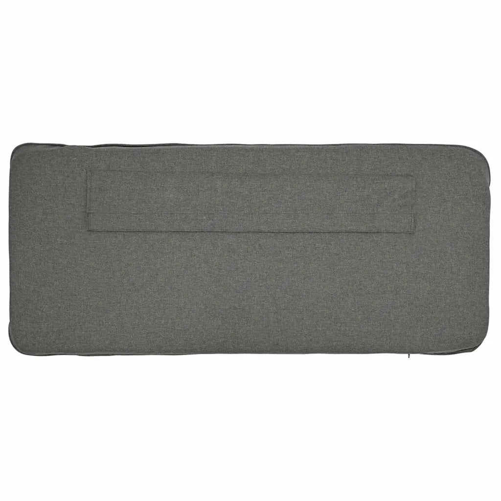 Testiera imbottita Bianco e grigio chiaro 200 cm Pino massello