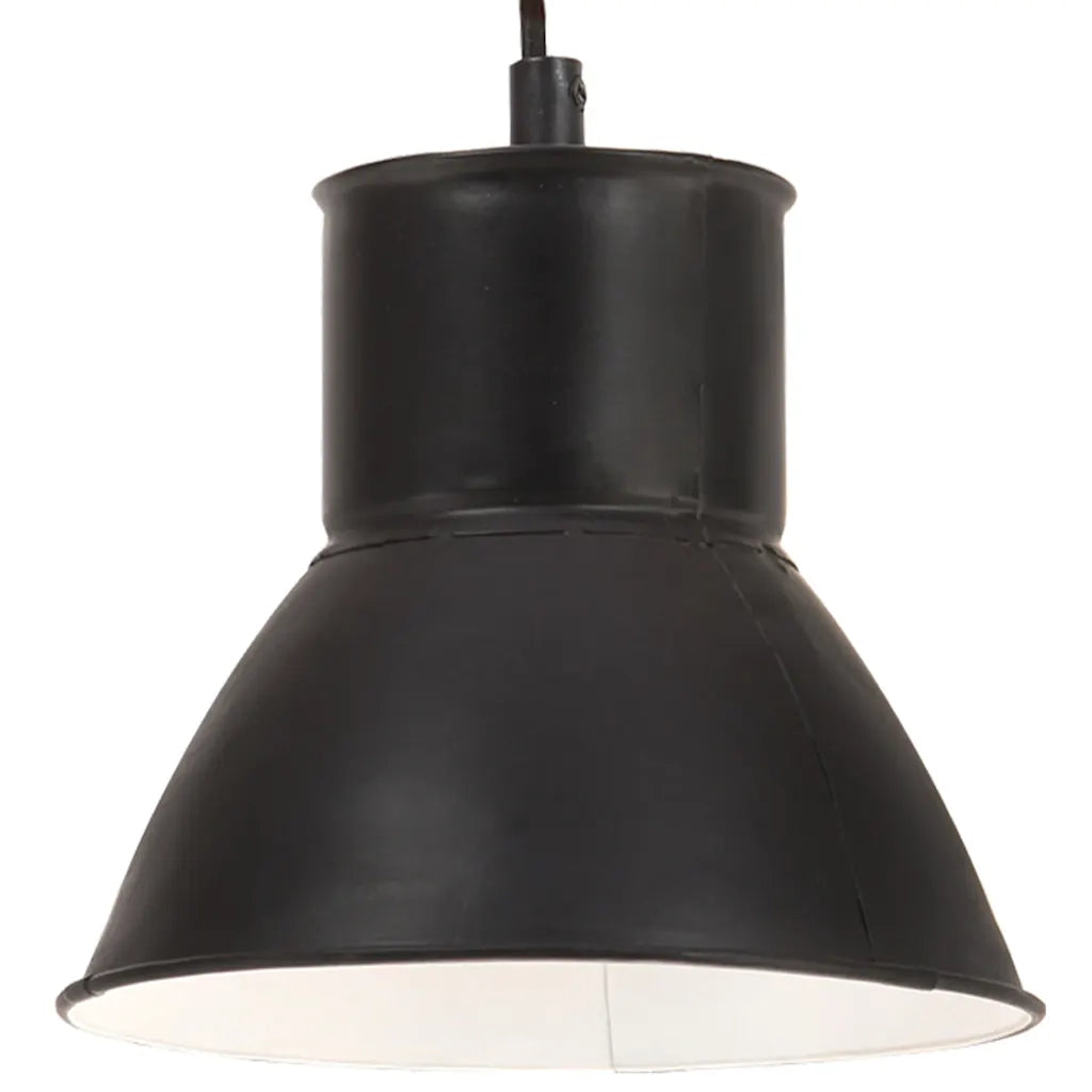 Lampada a Sospensione 25 W Nera Rotonda 17 cm E27 CFW7298531