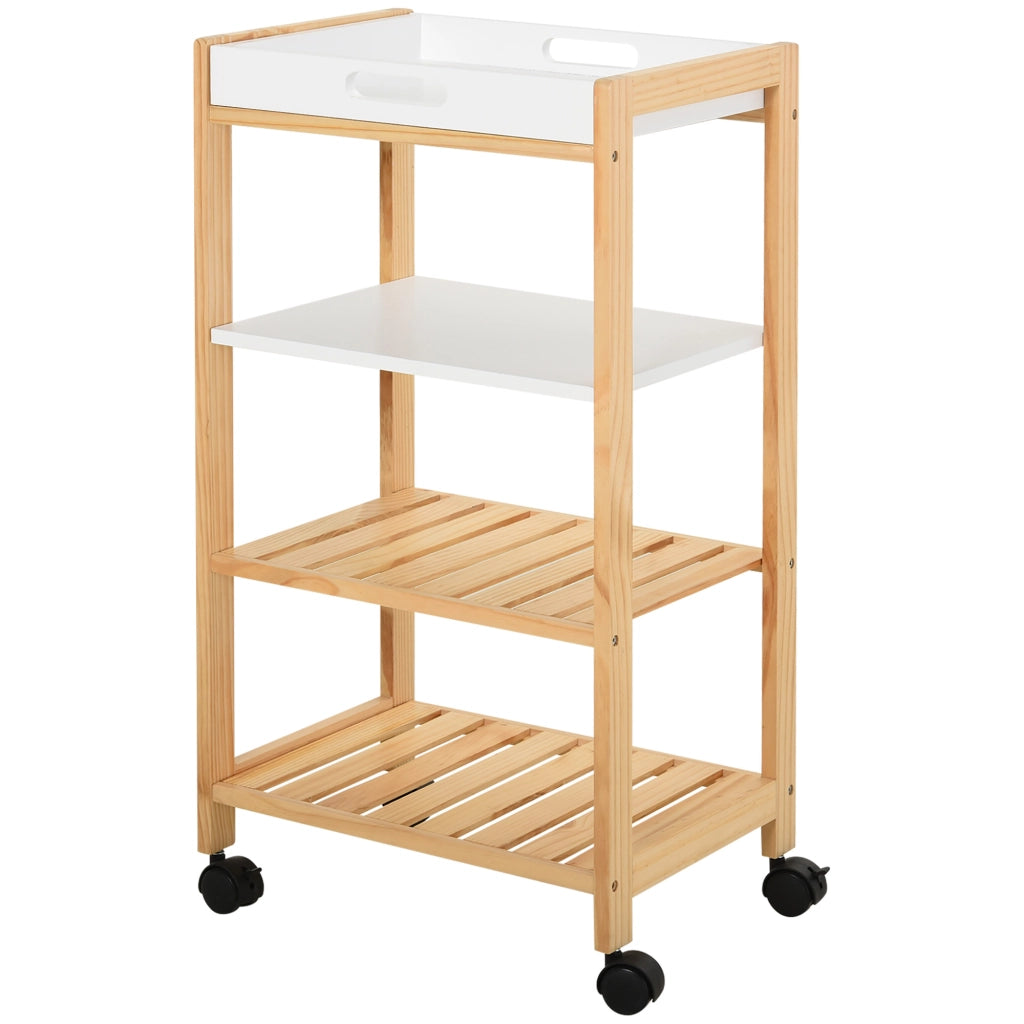 Carrello Multiusos per Cucina ¨C zephmum ¨C Bianco 40x30x76 cm
