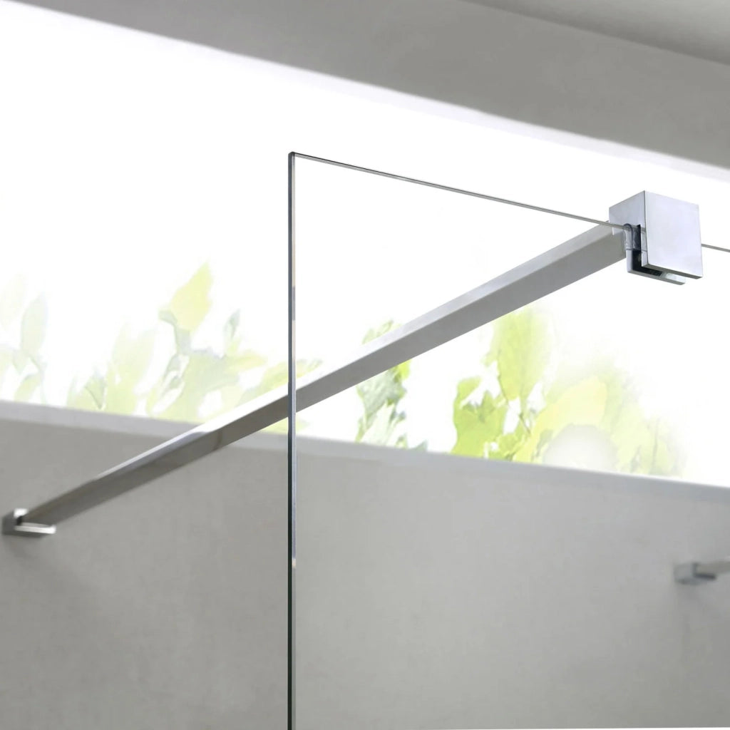 Parete doccia 70 CM in vetro trasparente 8mm mod. Walk in Lato H198