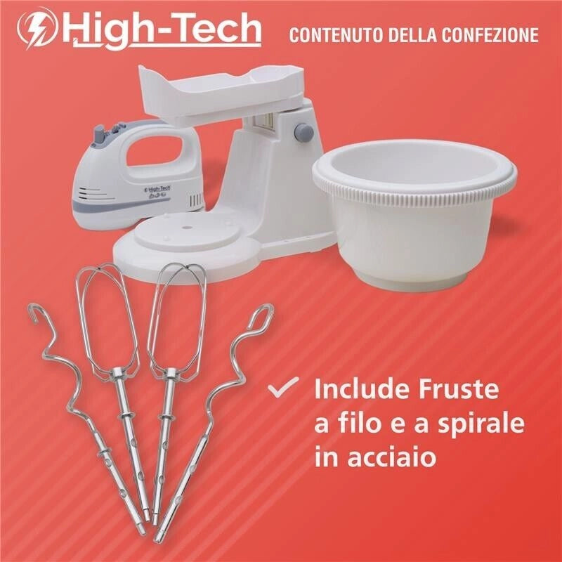HIGH-TECH MIXER CON CIOTOLA DA 2 LT E POTENZA DA 200 W