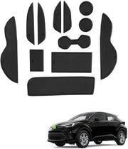Compatibili con la Nuova Toyota C-HR Hybrid 2024 2025 2026 Antislipmatte, Auto PVC Gommatte C-HR Antislipmatte, Tappetino di Protezione Anteriore Opzione di Cassetto Tappetino di Protezione Anteriore C-HR Matrice di Protezione Interna
