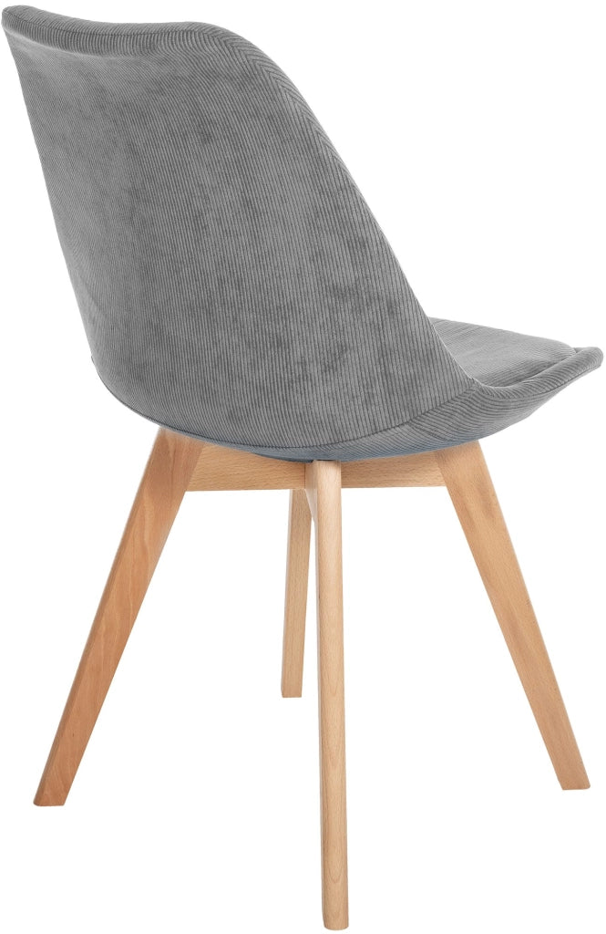 Sedia Pranzo Linares grigio,Cordone