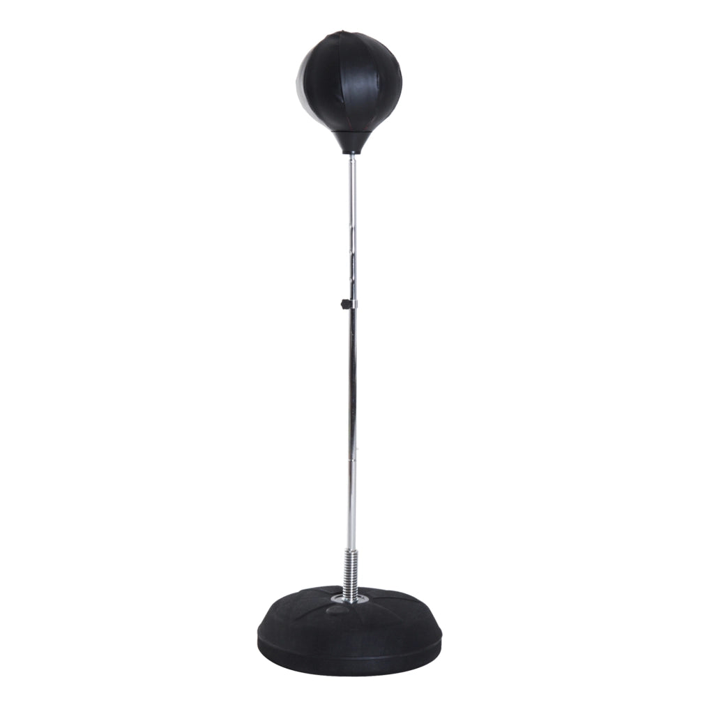 Sacco da boxe da terra con guantoni ¨C zephmum ¨C nero, altezza regolabile 126-144 cm