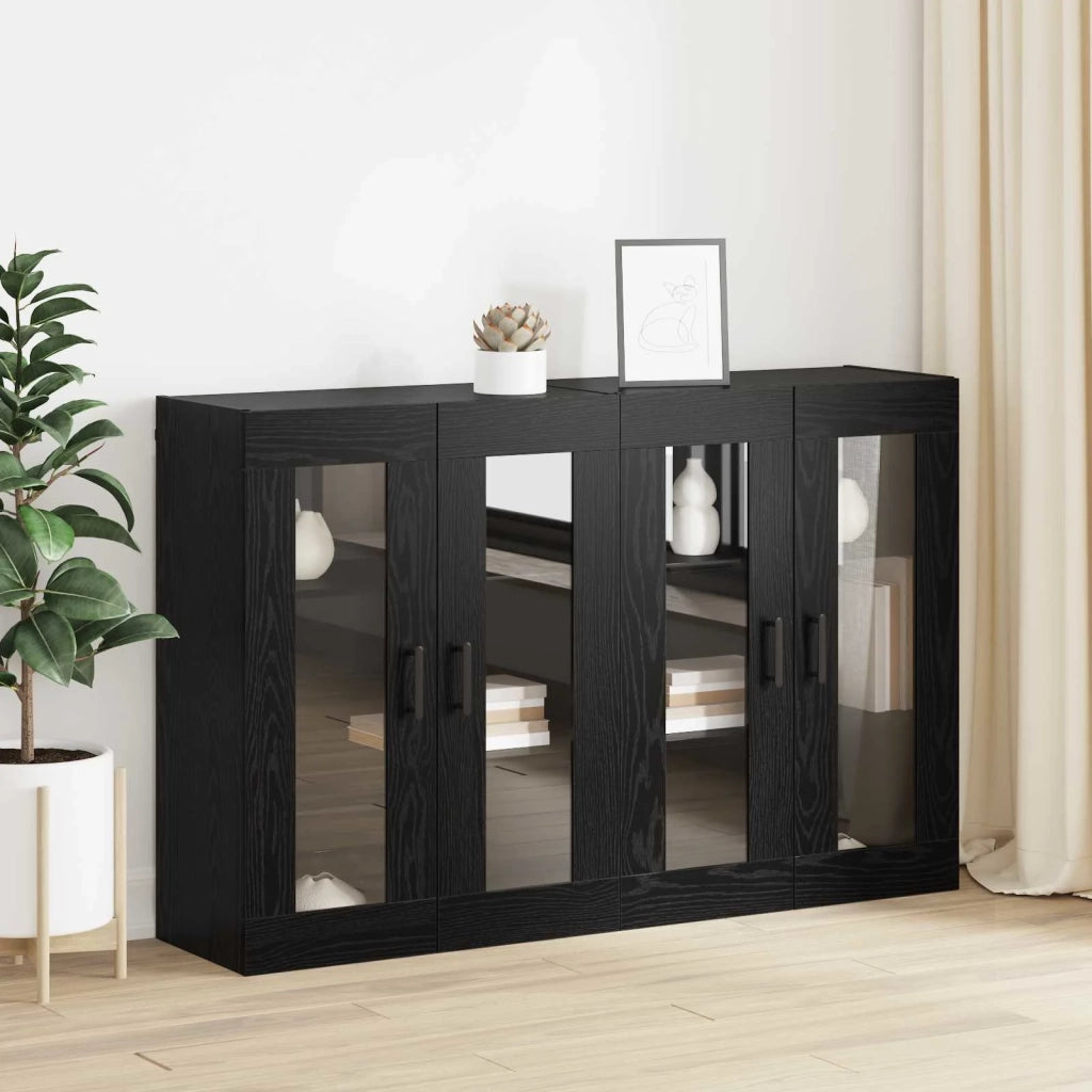 Armadi da Muro 2 pz Rovere nero 69,5 x 34 x 90 cm CFW6155980