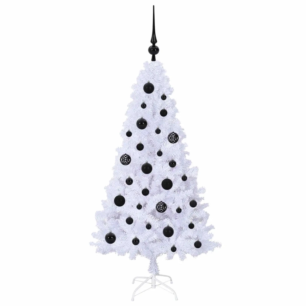 Albero di Natale artificiale Bianco 120 cm PVC e Acciaio 3426750