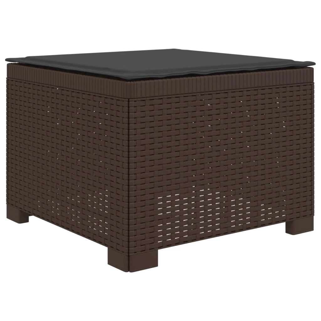Divano da giardino 4 posti con cuscini aspetto rattan PP 3443947