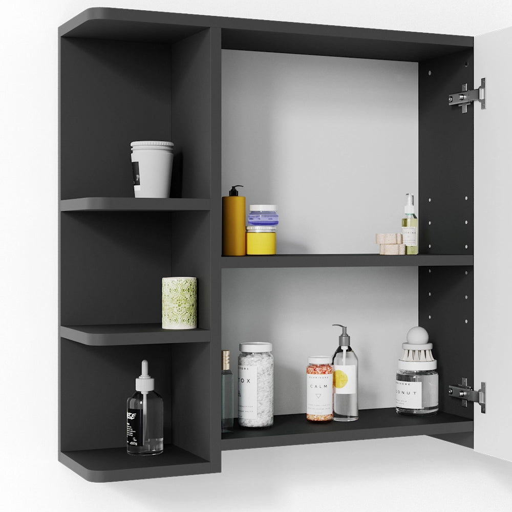 Vicco Specchio contenitore bagno Antracite 79.6 x 64 cm