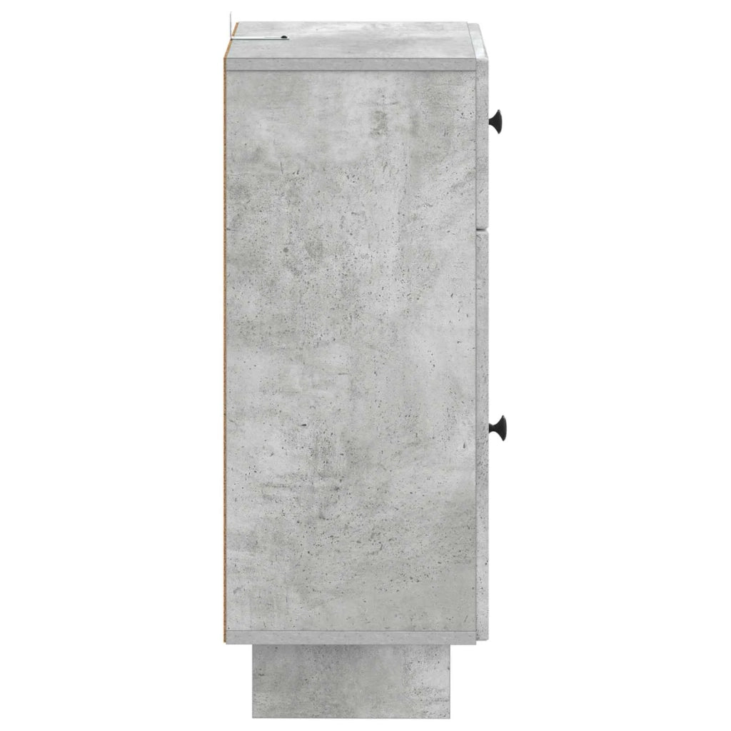 Mobiletto da Bagno EDE Grigio Cemento 30 x 31 x 80 cm 895948