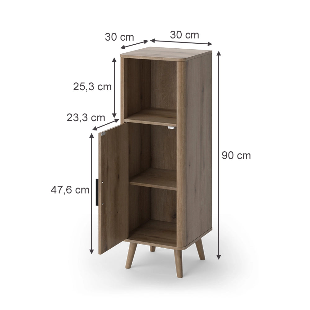 Armadietto medio Skara Rovere 30 x 90 cm Vicco