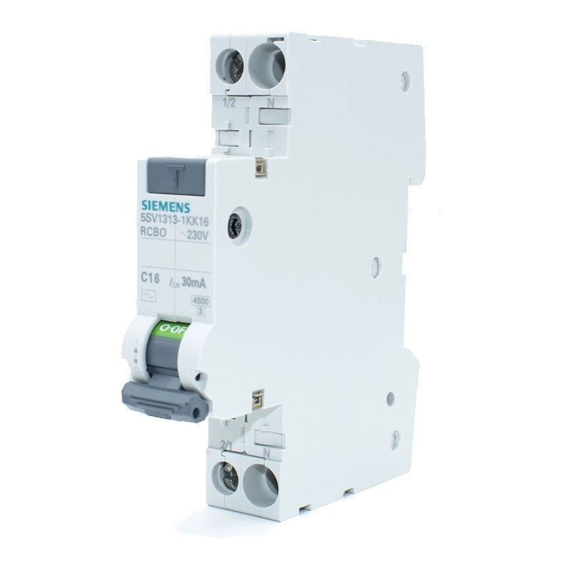 Magnetotermico differenziale Siemens 16A 1P+N 30MA AC 4,5KA 5SV13131KK16