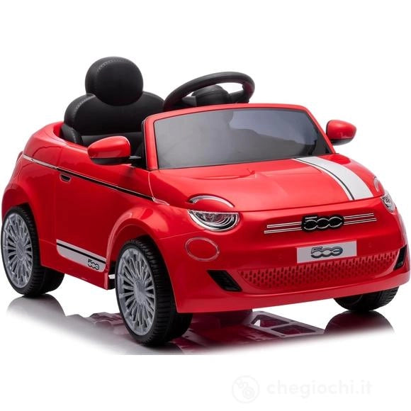 Macchina elettrica cavalcabile  per bambini, Fiat 500 colore rosso,Eta 3-6 anni