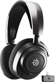 Arctis Nova 7 Cuffia da gaming multipiattaforma wireless - Driver magnetici al neodimio - 2.4GHz + Bluetooth mixabile - Batteria USB-C da 38 ore - Mic ClearCast Gen2 AI - PC, PS5,VR,Mobile