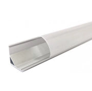 Profilo in alluminio per striscia led angolare grigio 12mm 2m