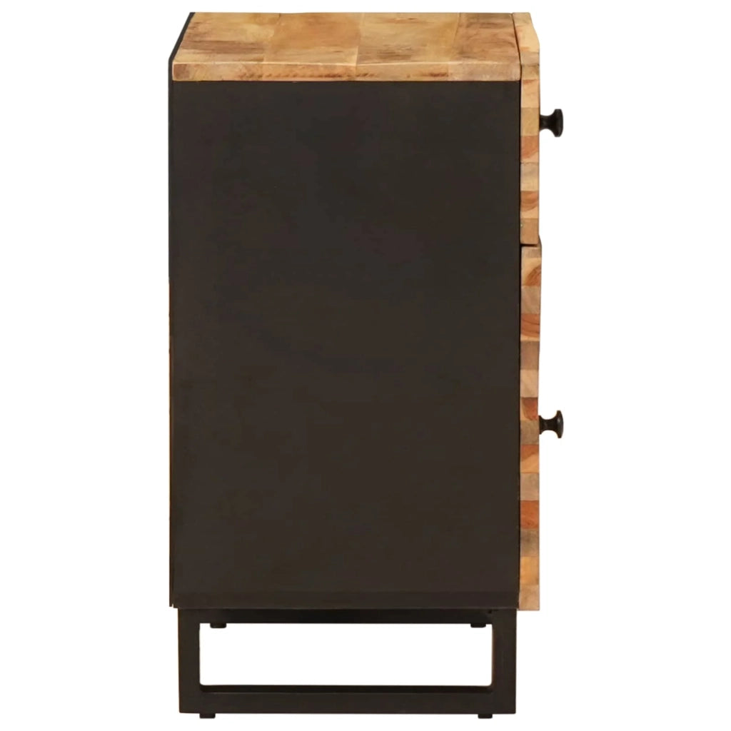 Armadio funzionale rettangolare per camera da letto 50 x 33 x 60 cm in legno massello di mango marrone 02_0057810