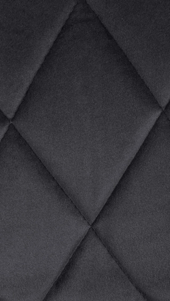 Sgabello da bar Lazio Velvet grigio scuro,cromo