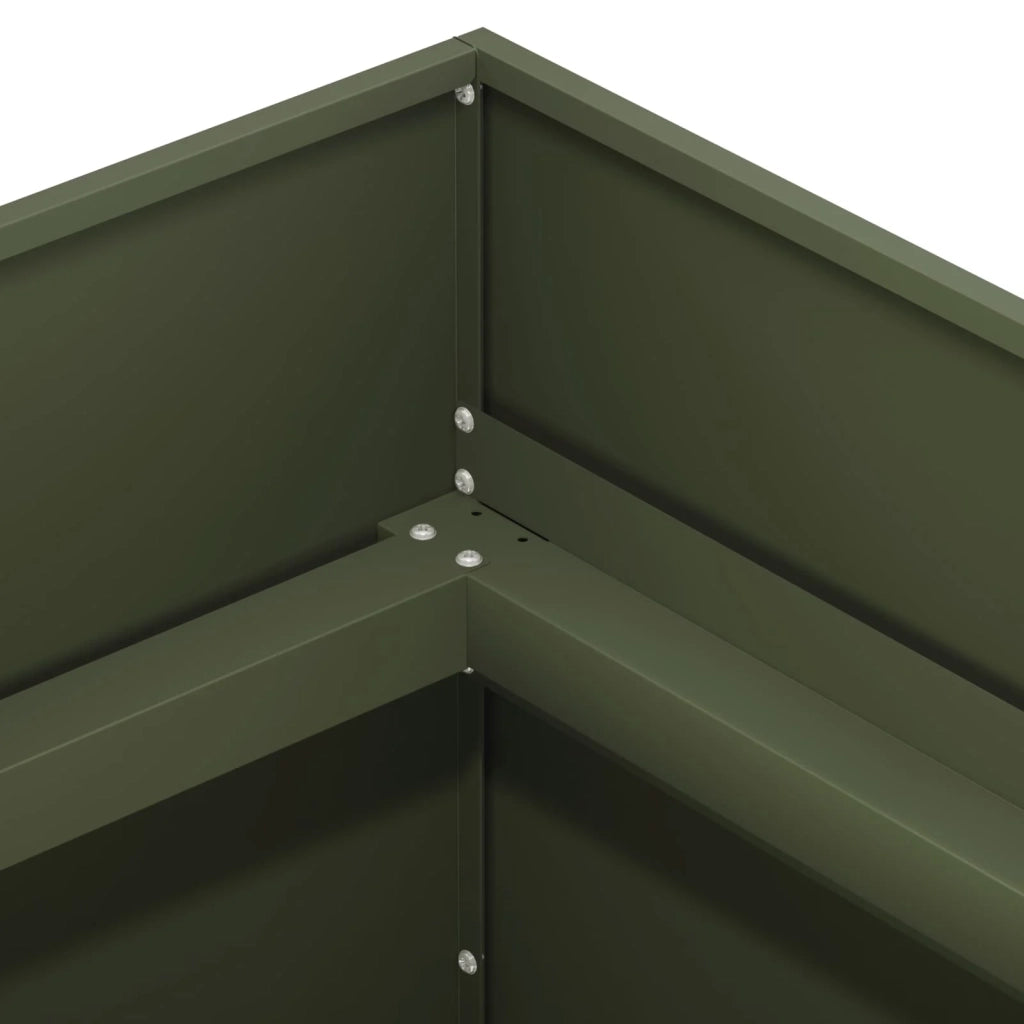 Vaso da giardino Verde Oliva 40 x 40 x 60 cm 8005879