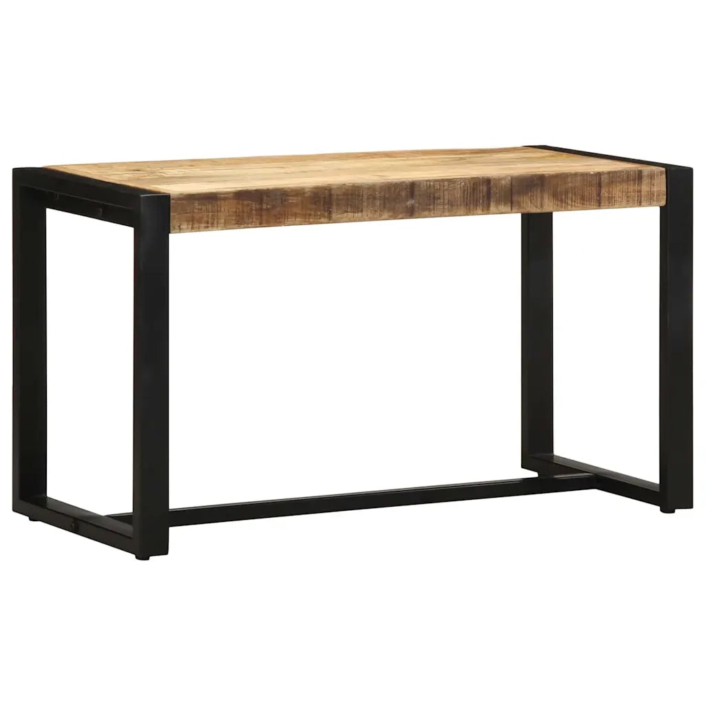 Panca 80x35x45 cm in Legno Massello di Mango Grezzo 4015979