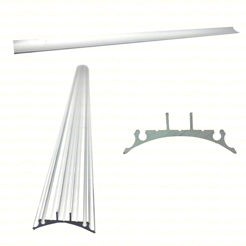 1 METRO DI PROFILO IN ALLUMINIO PER ILLUMINAZIONE STRISCIA STRISCE A LED PF008