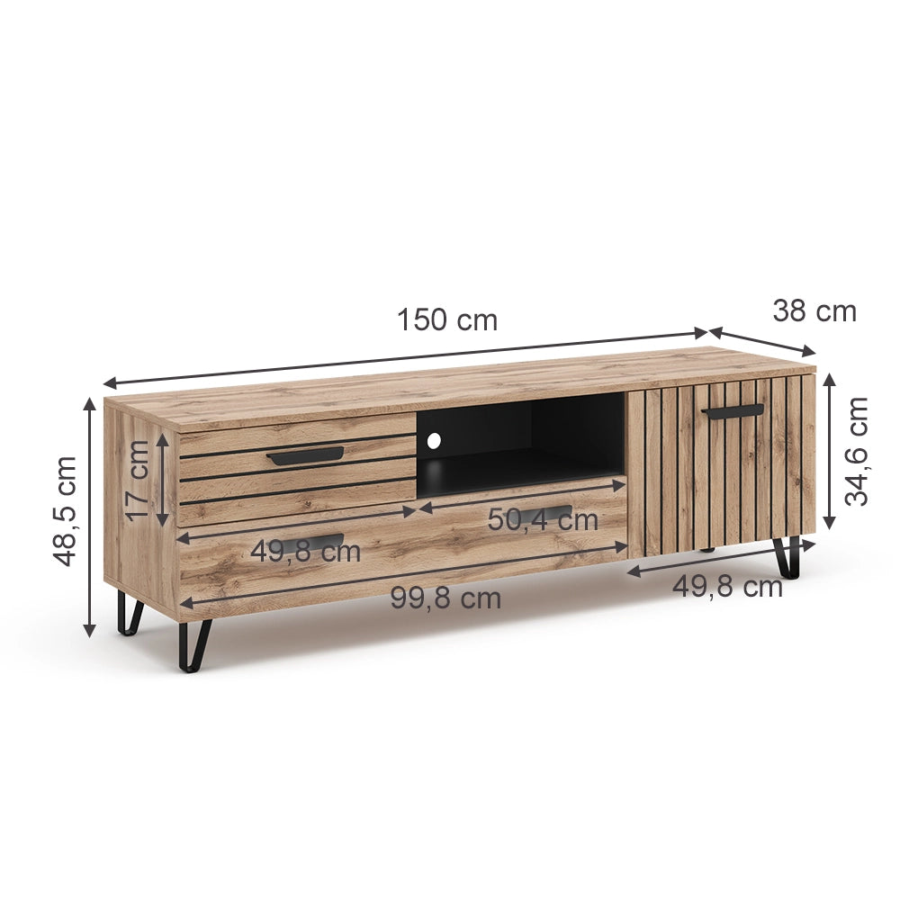 Vicco Mobile tv Rovere 150 x 48.5 cm