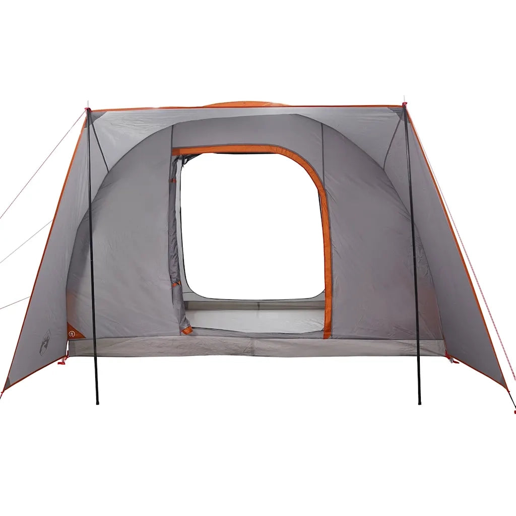 Tenda da Campeggio 2 Persone-Tenda per Escursionismo Grigio e Arancione Impermeabile 266954