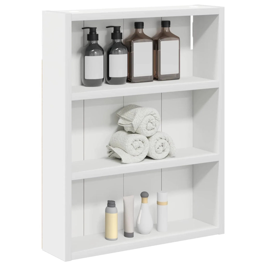 Armadio da bagno a muro con lo scaffale Bianco 40 x 10 x 50 cm 889343