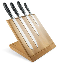 Ceppo Obliquo Magnetico 4 Coltelli Sanelli ErgoForge Nero