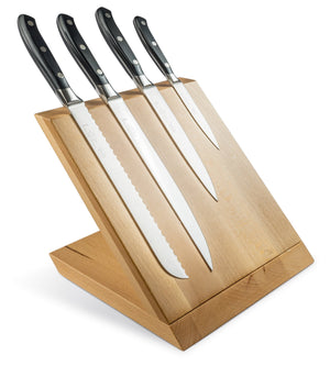 Ceppo Obliquo Magnetico 4 Coltelli Sanelli ErgoForge Nero