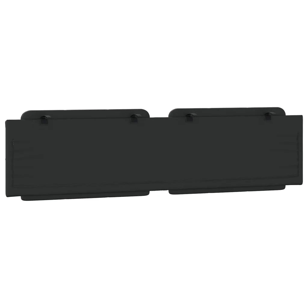 vidaXL Cuscino Testiera Nero 193 cm in Similpelle