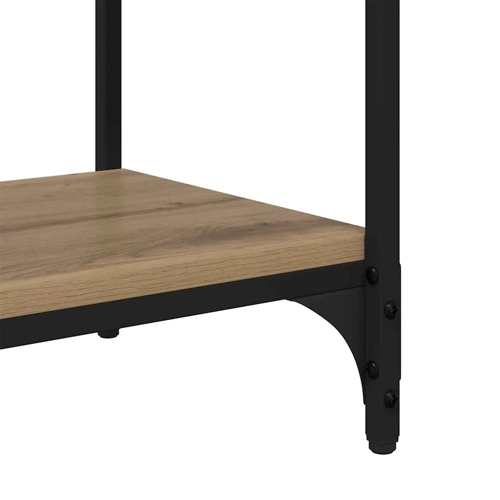 Mobile TV 2 livelli 100x33x41cm Legno ingegnerizzato e ferro 881112