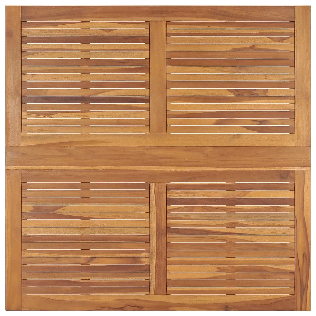 Tavolo da Giardino Pieghevole 110x110x75 cm in Massello di Teak 318481