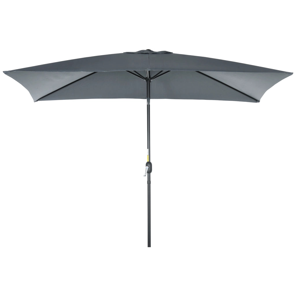 Ombrellone rettangolare inclinabile ¨C Zephmum ¨C Poliestere grigio 3x2 m