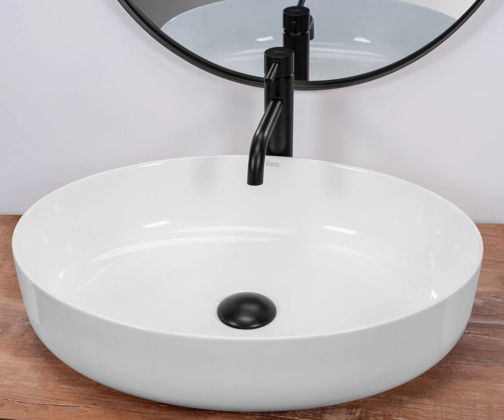 Lavabo Da Appoggio Rea Queen White