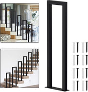 Leva per scale a forma di U - Utilizzo interno ed esterno - Nero - Ferro - 95 cm