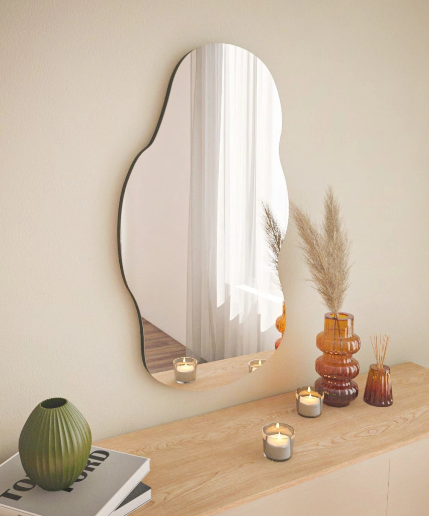 Specchio in legno "Baby" - 40 x 72 cm - Nero