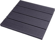 Set di Tegole da Giardino con Sistema di Chiusura a Clic - Pacchetto da 11 - Resistente al Tempo e Solido - Tegola da Giardino, Tegole da Giardino - 30x30x1,8 cm - Antracite