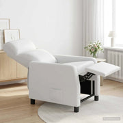 Divano Sedia-Poltrona reclinabile Bianco Similpelle 574984