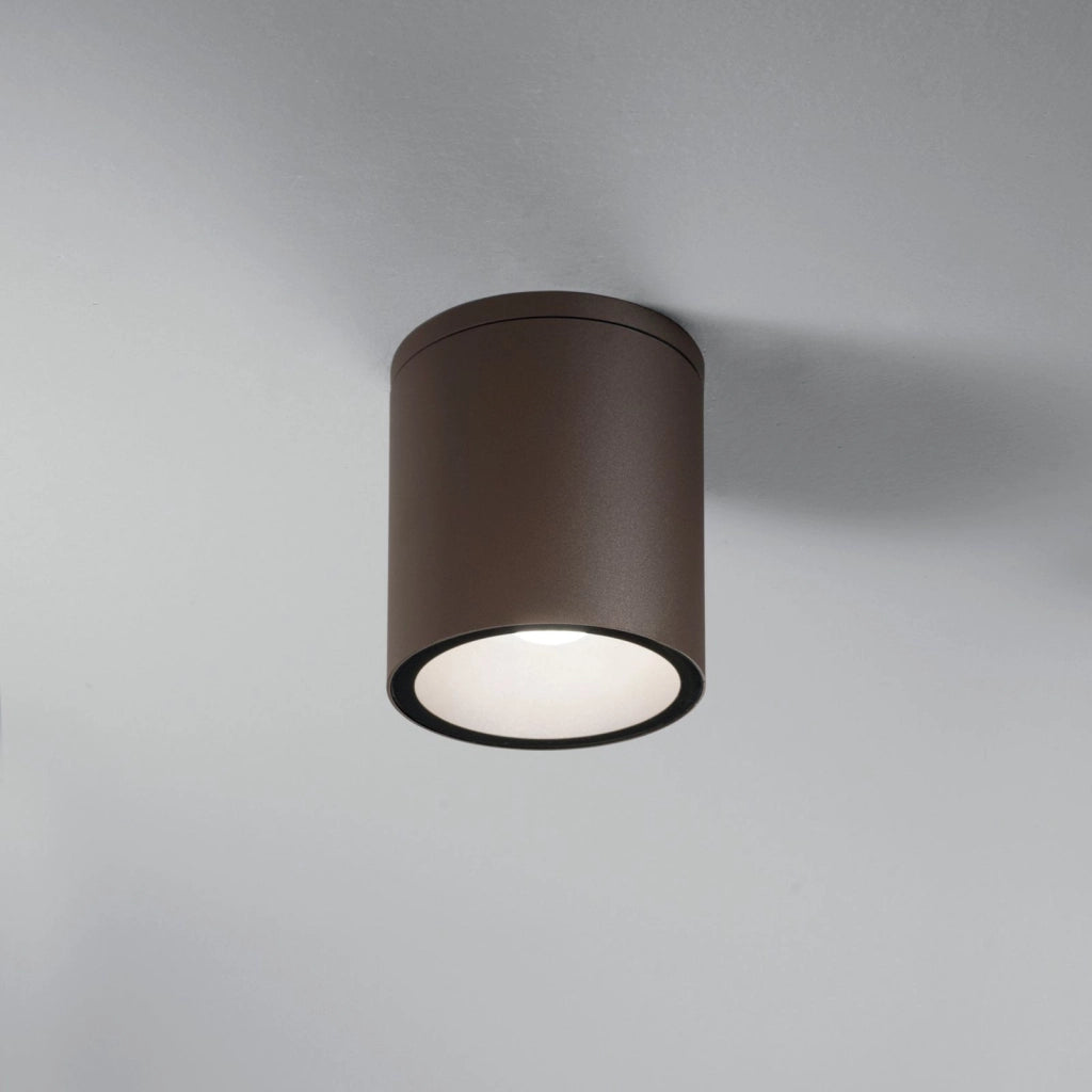 PLAFONIERA CITIZEN CORTEN TONDA 1 LUCE ATTACCO E27 IP54 14,5X17CM