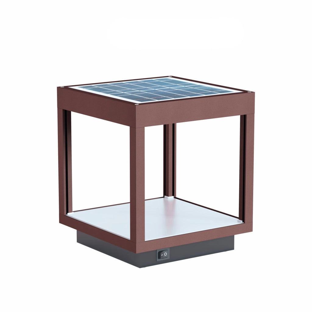 Lanterna Visor Solare a Led da 3,5w a batteria, IP54 Corten